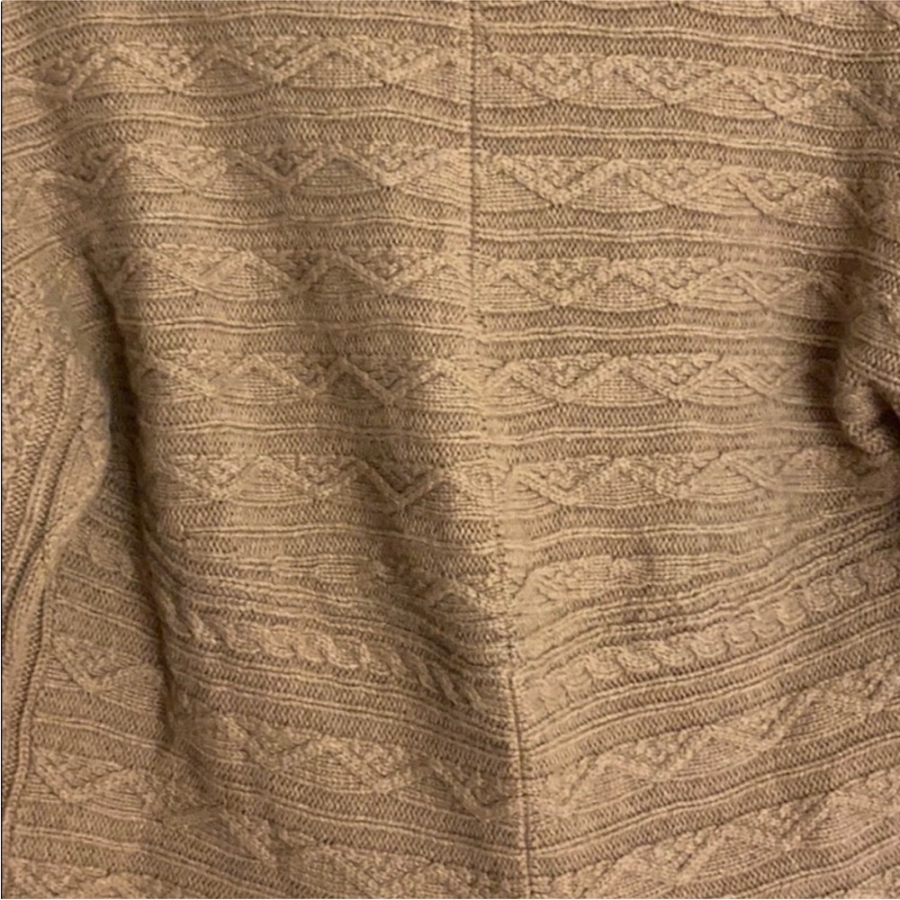 Max Studio Tan Cable Knit Cardigan - Picture 6 of 6